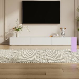 طاولة تلفزيون مايلي - 200x25 سم - ابيض