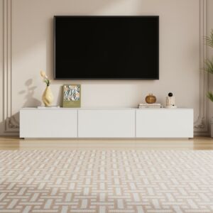 طاولة تلفزيون مايلي - 200x35 سم - ابيض