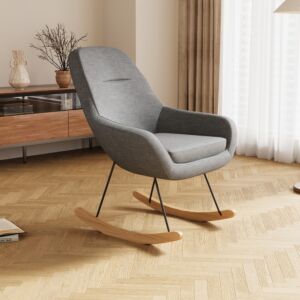 كرسي هزاز ليز - رمادي