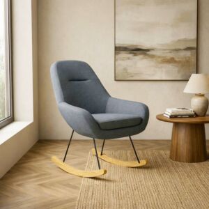 كرسي هزاز ليز - رمادي