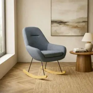 كرسي هزاز ليز - رمادي