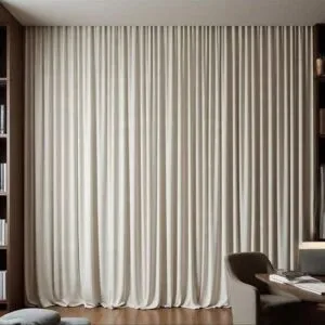 ستائر ويفي خط واحد بلاك اوت - 250x300 سم - اوف وايت