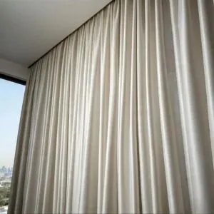 ستائر ويفي خط واحد بلاك اوت - 300x300 سم - ابيض