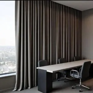 ستائر ويفي خط واحد بلاك اوت - 300x300 سم - رمادي