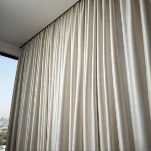 ستائر ويفي خط واحد بلاك اوت - 350x300 سم - ابيض