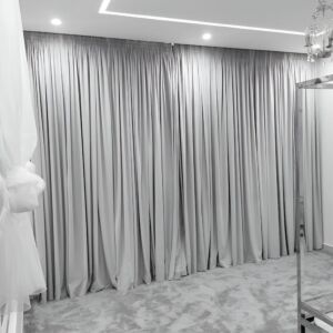 ستارة امريكي خط واحد بلاك اوت - 300x300 سم - رمادي