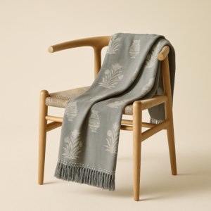 شال كنب مولتو - رمادي ورمادي فاتح