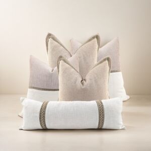 طقم غطاء وسادة ديكور بدون حشوة ماسيمو 5 قطع