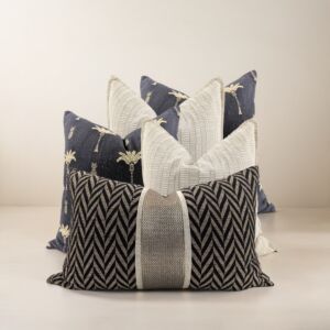 طقم غطاء وسادة ديكور بدون حشوة بالم 5 قطع