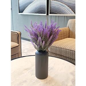 فازة مودرن فلورال - رمادي غامق