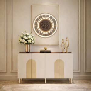 طاولة بوفيه أريجانو - بيج فاتح ومتعدد الالوان