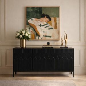 طاولة بوفيه هيتار - اسود