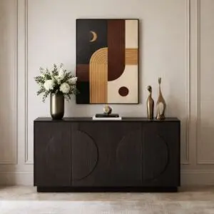 طاولة بوفيه فيانسا - اسود