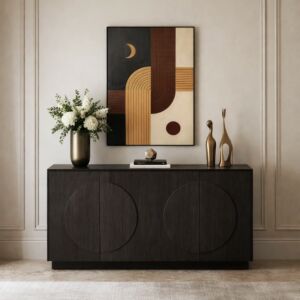 طاولة بوفيه فيانسا - اسود