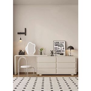 طاولة تزيين بريلا - كريمي