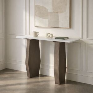 كونسول من مجموعة روفا - ابيض وبني