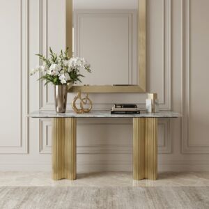 كونسول سوبي - رمادي وذهبي