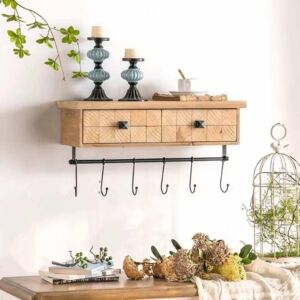 رف جداري خشب درجين شيلفا