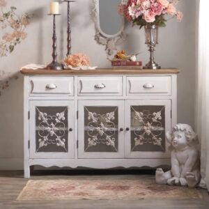 كونسول خشب طبيعي يدوي روميو