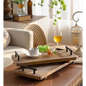 طقم صواني تقديم قطعتين ريناس