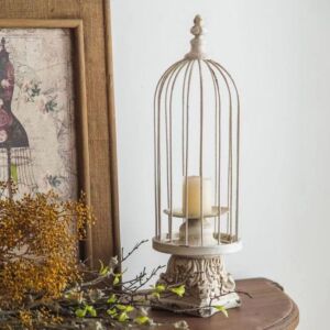 شمعدان قفص حديد انتيك روزانا