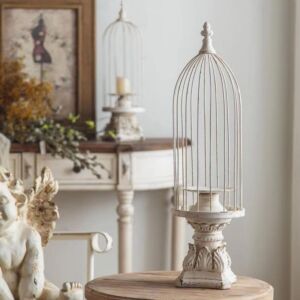 شمعدان قفص حديد انتيك روزيتا