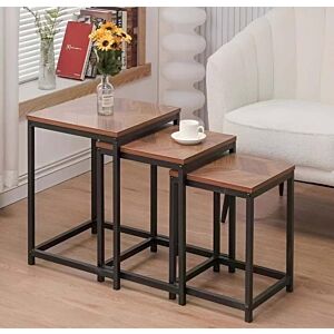 طقم طاولات جانبية متداخلة سيفا - 3 قطع