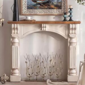 كونسول خشب مدفأة سايار