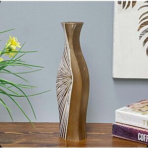 فازة خشب انتيك - 33 سم