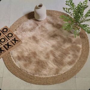 مفرش خوص وفرو بوهيمي - 120 سم