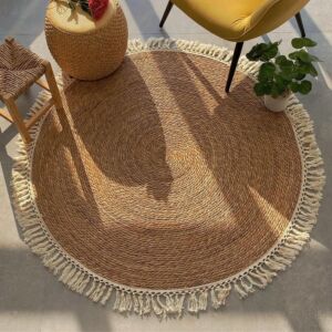 سجادة خوص بوهيمي 120 سم