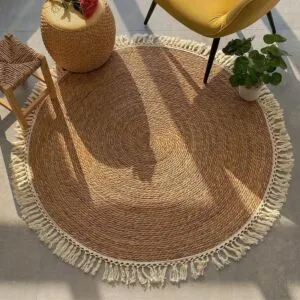 سجادة خوص بوهيمي 120 سم