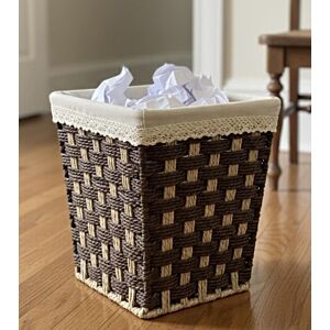 سلة مهملات خوص طبيعي سيرفا