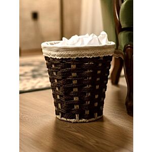 سلة مهملات خوص طبيعي سيرفيا