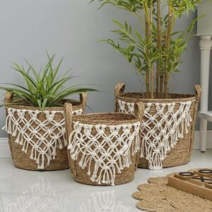 طقم سلال قش وحبل