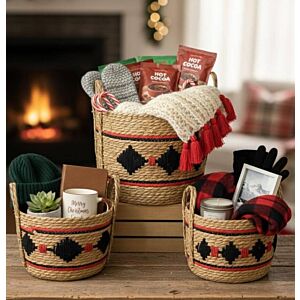 طقم سلال تخزين يدوي بينارا - 3 قطع