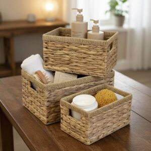 طقم سلال تخزين خوص فيونا - 3 قطع