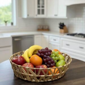 سلة تخزين خوص طبيعي روفا