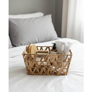 سلة تخزين خوص طبيعي مارثا