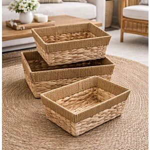 طقم سلال تخزين خوص زوسا - 3 قطع