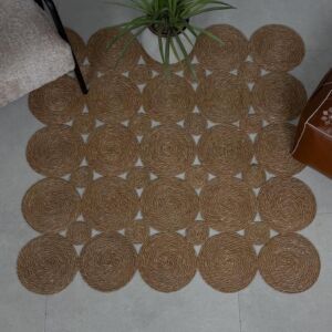 مفرش بوهيمي نارا - 120x120 سم