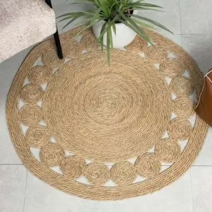 سجادة بوهيمي مدور روفان