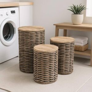 طقم سلال راتان 3 قطع راتو