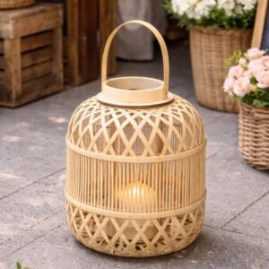 فانوس صناعة يدوية 47 سم من لايلاك - بيج