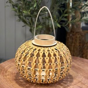 فانوس صناعة يدوية من لايلاك - 27 سم - خشبي