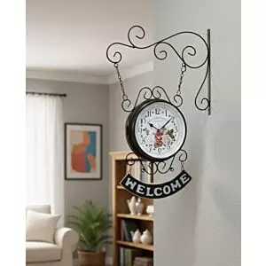 ساعة جدارية زاوية سوبي - اسود