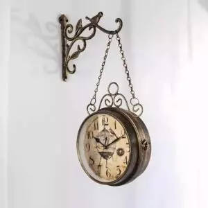 ساعة جدارية زاوية كارا - برونزي