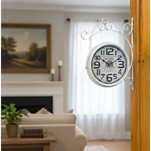 ساعة جدارية زاوية ميران - ابيض