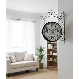 ساعة جدارية زاوية ميران - اسود