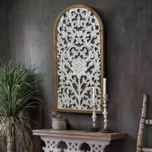 لوحة خشب حفر ماريو - خشبي وابيض